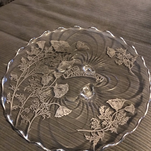 25th wedding anniversary platter - Picture 2 of 6